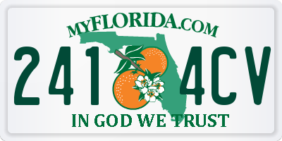 FL license plate 2414CV