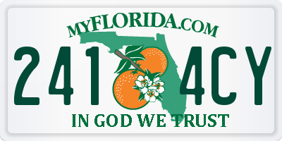 FL license plate 2414CY