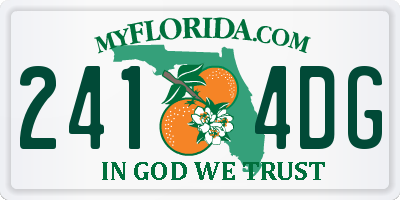 FL license plate 2414DG