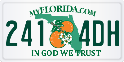 FL license plate 2414DH