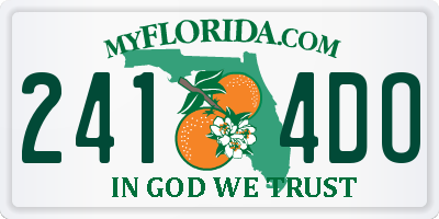 FL license plate 2414DO