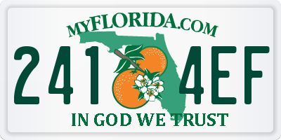FL license plate 2414EF