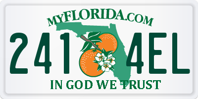 FL license plate 2414EL