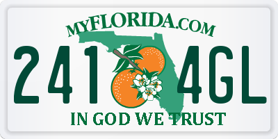 FL license plate 2414GL