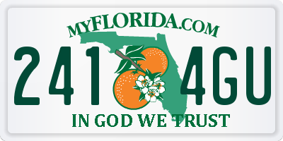 FL license plate 2414GU