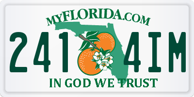 FL license plate 2414IM
