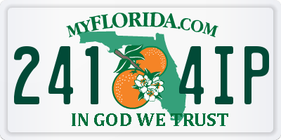 FL license plate 2414IP