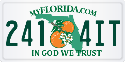 FL license plate 2414IT