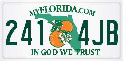 FL license plate 2414JB