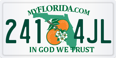 FL license plate 2414JL