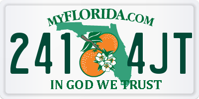 FL license plate 2414JT