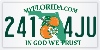 FL license plate 2414JU