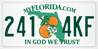 FL license plate 2414KF