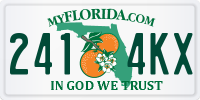 FL license plate 2414KX