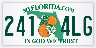 FL license plate 2414LG