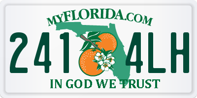 FL license plate 2414LH