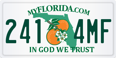 FL license plate 2414MF