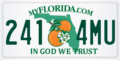 FL license plate 2414MU