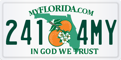 FL license plate 2414MY