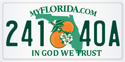 FL license plate 2414OA