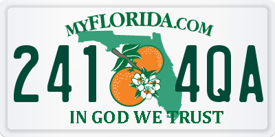 FL license plate 2414QA