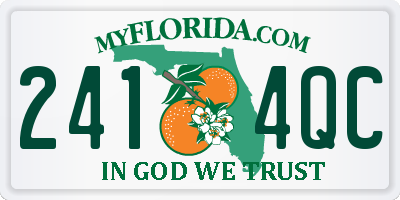 FL license plate 2414QC