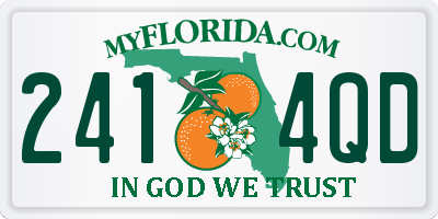 FL license plate 2414QD