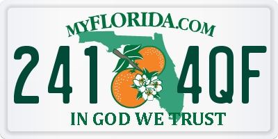 FL license plate 2414QF