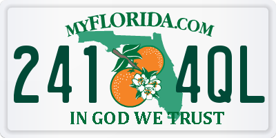 FL license plate 2414QL