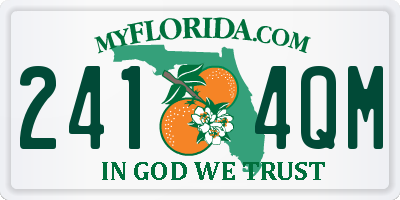 FL license plate 2414QM