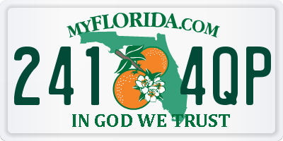 FL license plate 2414QP