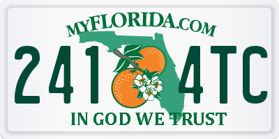 FL license plate 2414TC