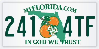 FL license plate 2414TF