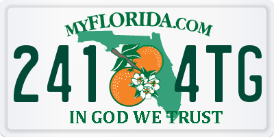 FL license plate 2414TG