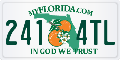 FL license plate 2414TL