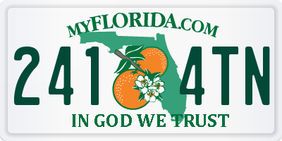 FL license plate 2414TN