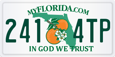 FL license plate 2414TP