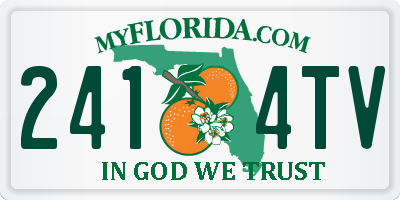 FL license plate 2414TV