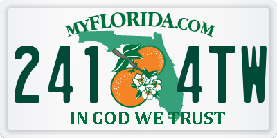 FL license plate 2414TW