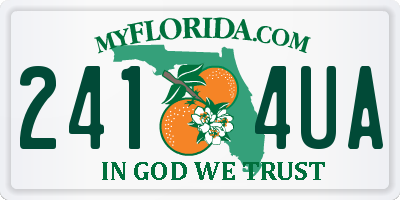 FL license plate 2414UA