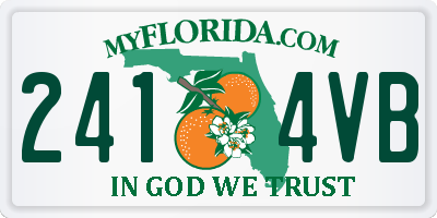 FL license plate 2414VB