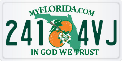 FL license plate 2414VJ