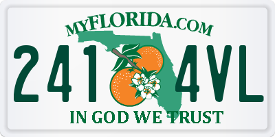 FL license plate 2414VL