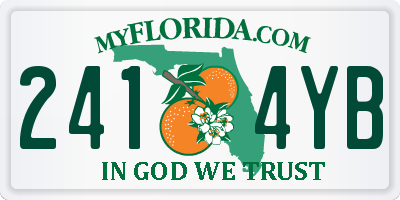 FL license plate 2414YB