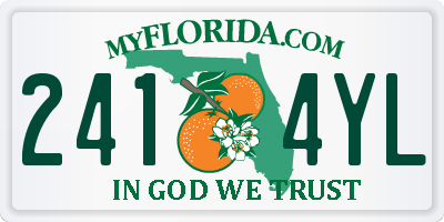 FL license plate 2414YL