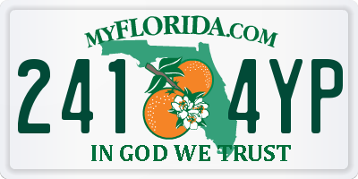 FL license plate 2414YP