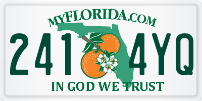 FL license plate 2414YQ