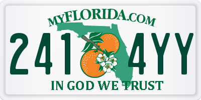 FL license plate 2414YY