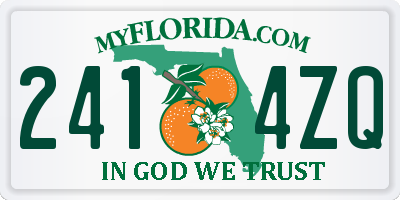 FL license plate 2414ZQ