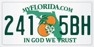 FL license plate 2415BH